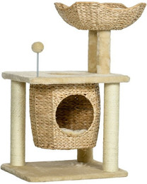 Produktbild von MC Star Kratzbaum 74 cm Katzenbaum mit Katzenhöhle und Spielball