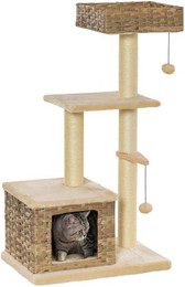 Produktbild von MC Star Kratzbaum für Katzen aus Rattan mit Katzenhöhle und Sisal