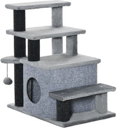 Produktbild von MC Star Kratzbaum Haustiertreppe 3/4-stufig mit Schlafhöhle und Spielball