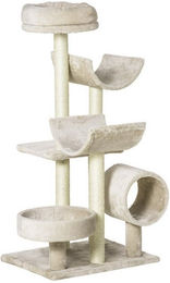Produktbild von MC Star Kratzbaum Kletterbaum mit Spielzeug & Tunnel Beige