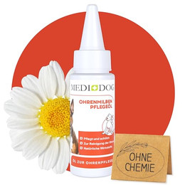Produktbild von MEDIDOG Ohren-Öl gegen Ohrmilben und Jucken für Hunde - 50 ml