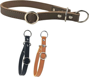 Produktbild von MediMuc Hunde-Halsband Zugstopp Hundehalsband, Lederhalsband mit Zugstopp