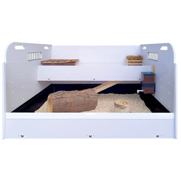 Produktbild von Meerschweinchen Stall - Komplettset mit Holzausstattung - Kleintierstall