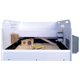Produktbild von Meerschweinchen Stall - Komplettset mit Metallausstattung - Kleintierstall