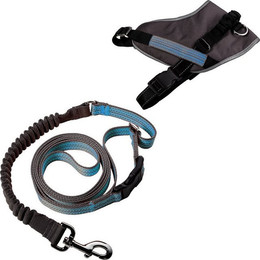 Produktbild von MeLiTec Hundegeschirr mit Joggingleine XL blau