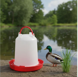 Melko Futternapf Melko Hühnertränke Geflügeltränke ver. Größen Kunststoff Stülptränke, Kunststoff, halbdurchsichtigen Kunststoff - ideale kontrolle der Füllmenge – Bild 1 von 5
