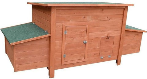 Produktbild von Melko Hühnerstall Geflügelstall Holz mit 2 Nestboxen XXL