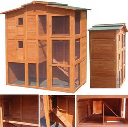 Produktbild von Melko Hühnerstall mit Freilauf und Schiebetüren