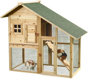 Produktbild von Melko Kleintierstall Hasenkäfig Kaninchenkäfig mit Leiter