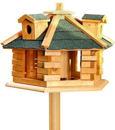 Produktbild von Melko Vogelhaus Vogelfutterhaus Vogelhäuschen Vogelvilla 48 cm Futtersilo