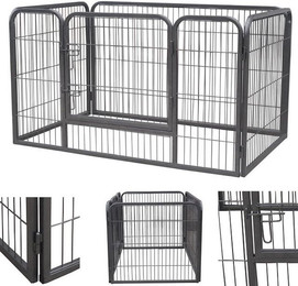 Produktbild von Melko Welpengitter XXL Welpenauslauf 124x80x70 cm