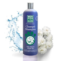 Produktbild von Menforsan Shampoo für weiße und helle Hunde - 1 l