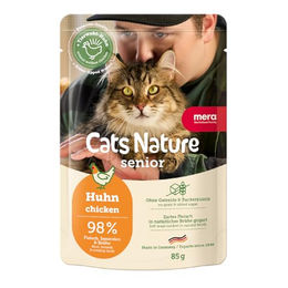 Produktbild von Mera Cat Nature Senior Huhn 85 g - 12 Stück