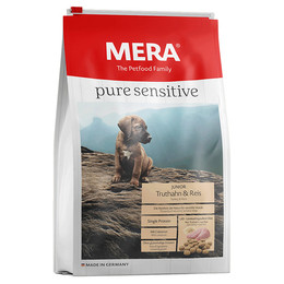 Produktbild von Mera Dog Pure Sensitive Junior Truthahn & Reis - 3 x 1 kg