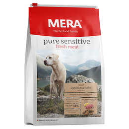 Produktbild von MERA pure sensitive Fresh Meat Rind & Kartoffel Hundefutter trocken - 12,5 kg
