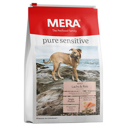 Produktbild von MERA Pure Sensitive Lachs & Reis Trockenfutter für Hunde - 1 kg