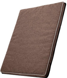 Produktbild von Mestizo León Hundematratze Hundebett Katzenbett 80x60x5cm Braun/Weiß - 80 cm