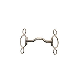 Produktbild von Metalab Gebiss 3 Ringe für Pferd mit Zungendurchgang