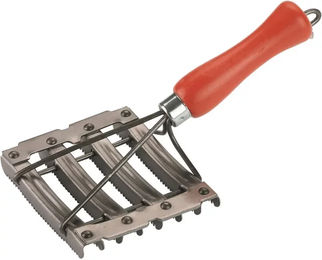 Metall-/Holzstriegel 8 Reihen Zähne Kerbl – Bild 1 von 2