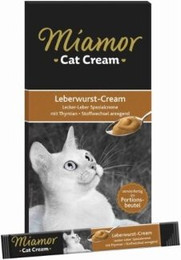 Produktbild von Miamor Cat Confect Cream Leberwurst - 66 x 15 g