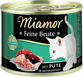 Produktbild von Miamor Feine Beute 185g Dose Katzennassfutter Sparpaket 24 x 185 Gramm Pute
