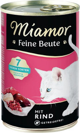 Produktbild von Miamor Feine Beute 400g Dose Katzennassfutter 12 x 400 Gramm Rind