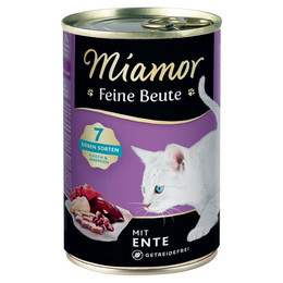 Produktbild von Miamor Feine Beute Ente Nassfutter für Katzen - 12 x 400 g