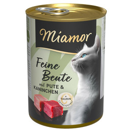 Produktbild von Miamor Feine Beute Pute & Kaninchen - 12 x 400 g
