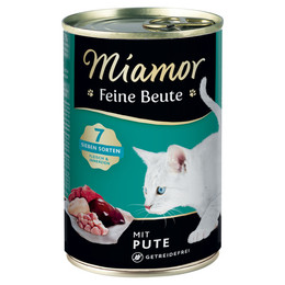 Produktbild von Miamor Feine Beute Pute Nassfutter für Katzen - 12 x 400 g