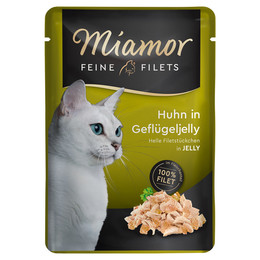 Produktbild von Miamor Feine Filets Huhn in Geflügeljelly - 24 x 100 g