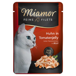 Produktbild von Miamor Feine Filets Huhn in Tomatenjelly - 24 x 100 g