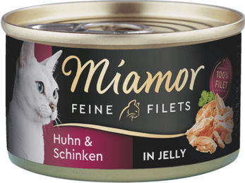 Miamor Feine Filets in Jelly Huhn & Schinken - 24 x 100 g – Bild 1 von 2