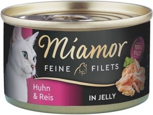 Produktbild von Miamor Feine Filets in Jelly Huhn und Reis - 48 x 100 g