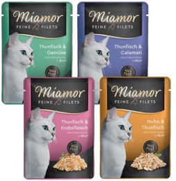 Miamor Feine Filets in Jelly Mixpaket Nassfutter für Katzen - 24 x 100 g – Bild 1 von 2