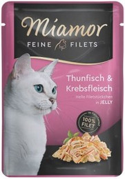 Produktbild von Miamor Feine Filets in Jelly Thunfisch und Krebs - 48 x 100 g
