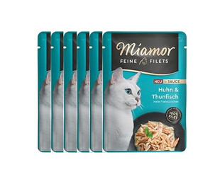 Produktbild von Miamor Feine Filets in Soße Huhn & Thunfisch - 6 x 100 g