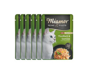 Produktbild von Miamor Feine Filets in Soße Thunfisch & Gemüse - 6 x 100 g