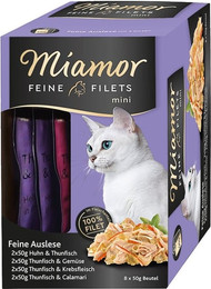Produktbild von Miamor Feine Filets Mini Multibox Huhn und Thunfisch - 8 x 50 g