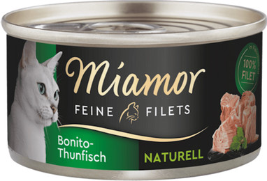 Produktbild von Miamor Feine Filets Naturell Bonito&Thunfisch 48x80g Sparpaket