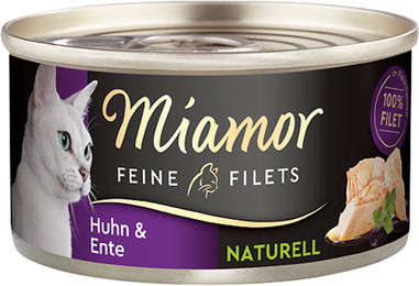 Produktbild von Miamor Feine Filets Naturell Huhn&Ente 48x80g Sparpaket