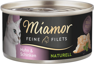 Produktbild von Miamor Feine Filets Naturell Huhn&Schinken 48x80g Sparpaket
