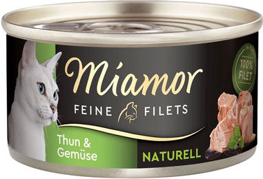 Produktbild von Miamor Feine Filets naturell Thun & Gemüse 48x80g