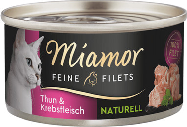 Produktbild von Miamor Feine Filets Naturell Thunafisch&Krebsfleisch 48x80g Sparpaket