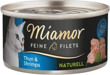 Miamor Feine Filets Naturell Thunfisch & Shrimps - 24 x 80 g – Bild 1 von 2