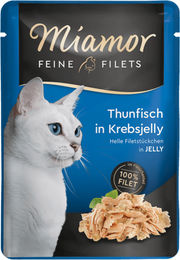Produktbild von Miamor Feine Filets Thunfisch in Krebsjelly - 24 x 100 g