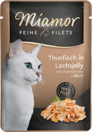 Miamor Feine Filets Thunfisch in Lachsjelly - 24 x 100 g – Bild 1 von 6