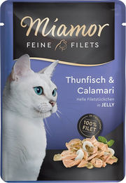 Produktbild von Miamor Feine Filets Thunfisch und Calamari - 24 x 100 g