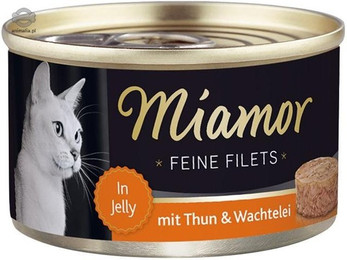 Produktbild von Miamor Feine Filets Thunfisch und Wachtelei - 24 x 100 g
