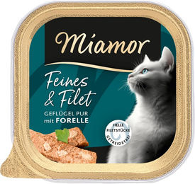 Produktbild von Miamor Feines & Filet Geflügel Pur mit Forelle 16x100 g