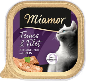 Produktbild von Miamor Feines & Filet Geflügel Pur mit Reis 16x100 g
